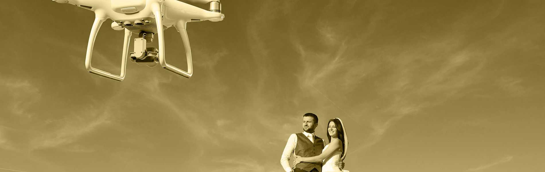 Photo mariage drone