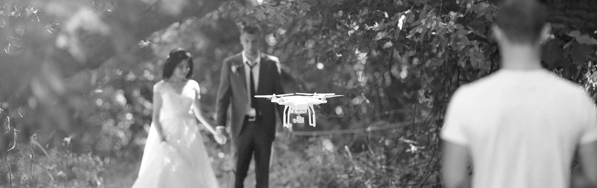 Location drone mariage