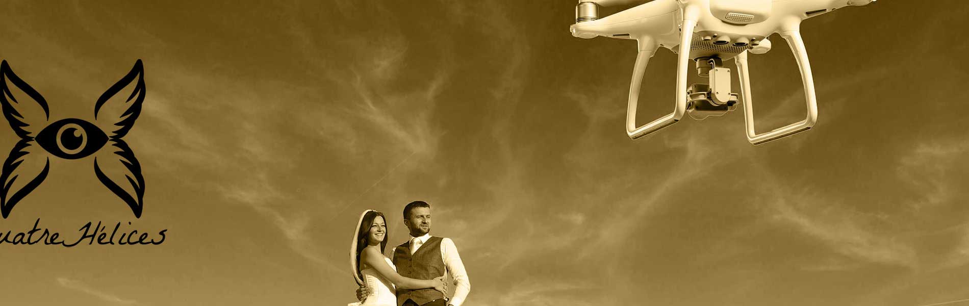 Film drone mariage